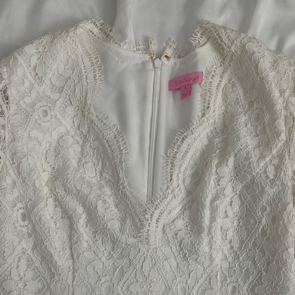 Lilly Pulitzer “Meryl” White Lace Dress - Picture 7 of 7